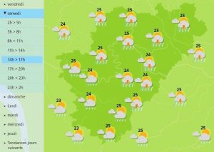 Return of thunderstorms on Saturday to the Charente