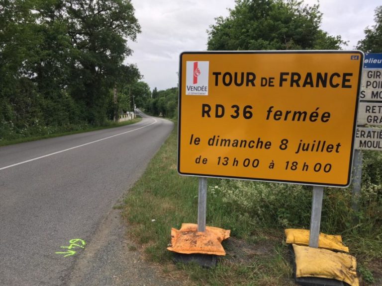 Tour de France Road closures in the Vendée