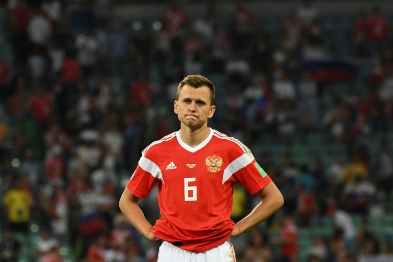 Russian midfielder Denis Cheryshev shot down after losing in the quarter-finals of World Cup 2018
