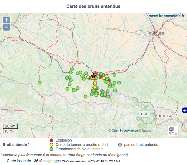 Residents shocked with the Earthquake in the Pyrenees