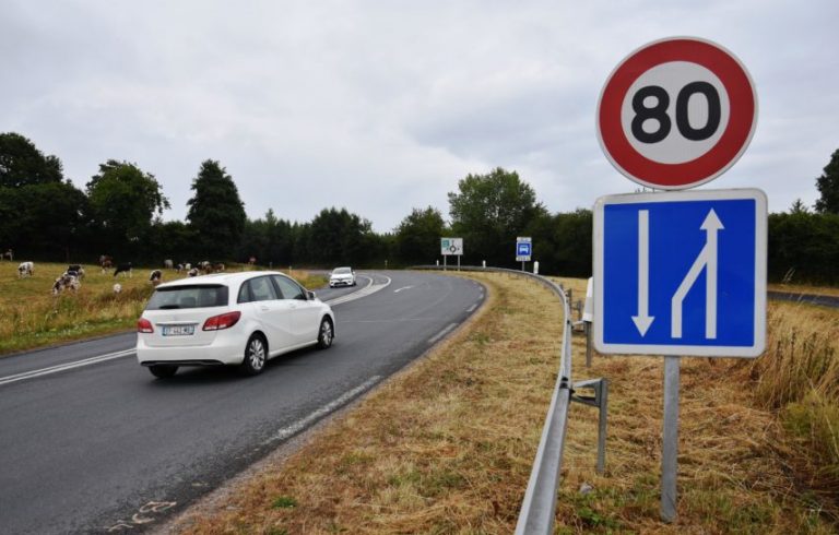 The speed limit of 80 km/h remains the rule on two-way roads
