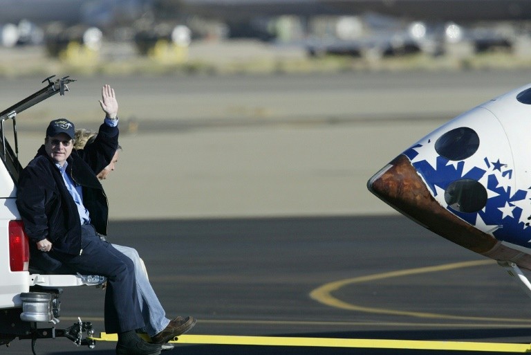 Paul Allen, co-founder of Microsoft, October 4, 2004 at Mojave Airport, California.