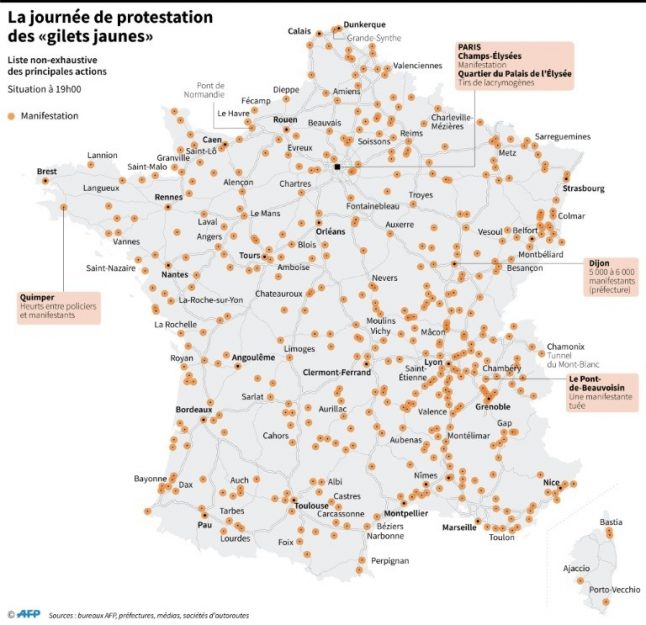 "Yellow Vests": the day of protest. 