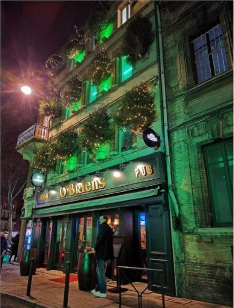 The O'Briens Irish Pub, an Irish pub and restaurant, opened in early December 2018 at 8 rue des Trois-Journées in Toulouse