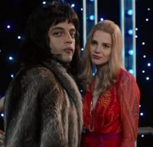 Mary is played by Lucy Boynton in Bohemian Rhapsody