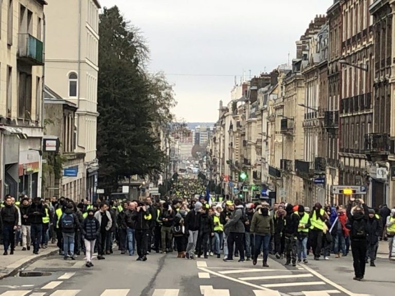 The mobilisation of yellow vests is still very strong in Rouen