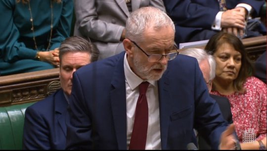 Jeremy Corbyn said the vote ‘shows there is no majority for the prime minister’s course of action’ on Brexit