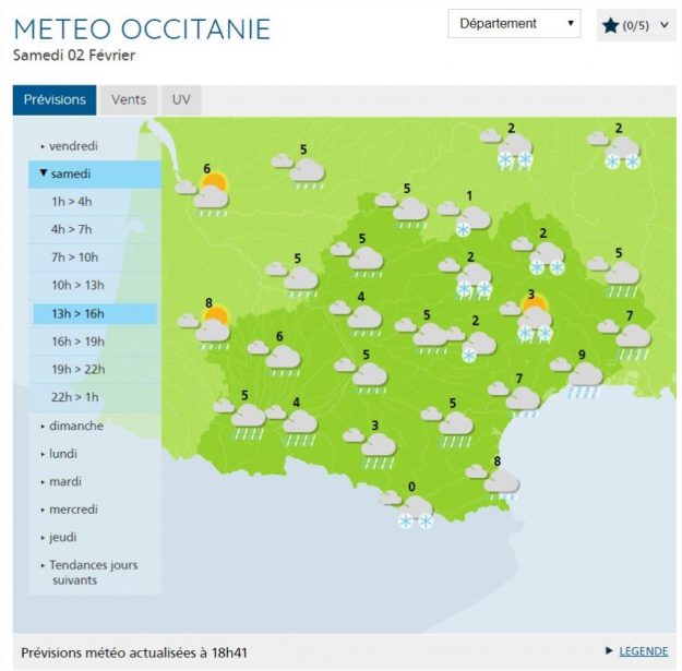 The weather this Saturday in Toulouse and Occitanie