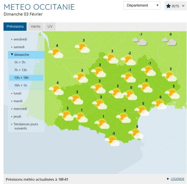 The weather on Sunday in Toulouse and Occitanie