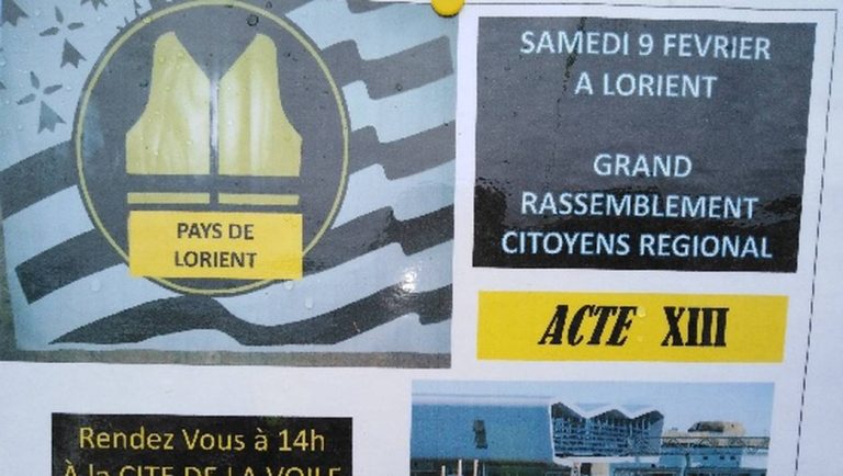Yellow Vests protesters are planning an event on Saturday in Lorient
