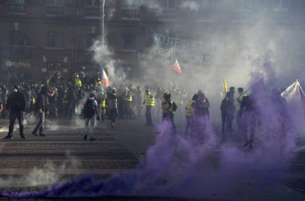 Gathering of "yellow vests", February 23, 2019 in Toulouse. 