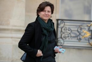 Sports Minister Roxana Maracineanu, at the exit of the Palais de l'Elysées, September 20, 2019.