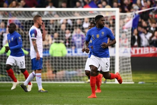 Samuel Umtiti author of the opening score for France in Euro 2020 Qualifier