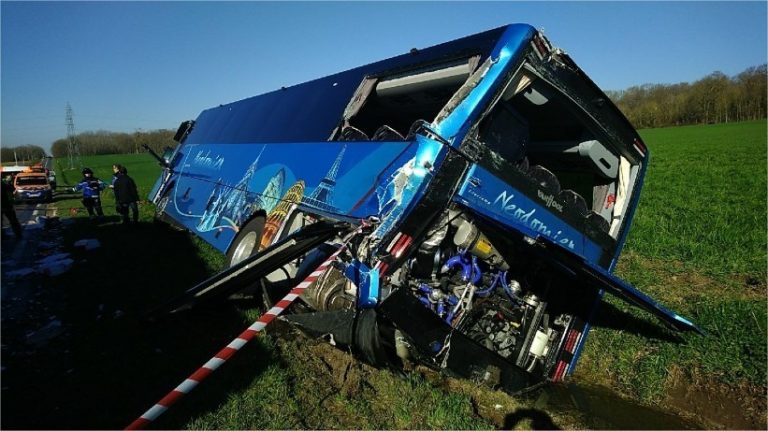 The school bus involved in accident in Seine-et-Marne