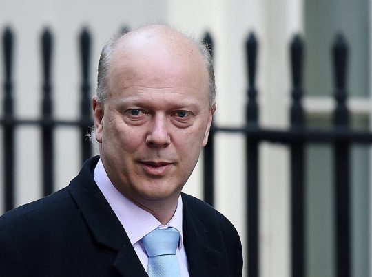 Transport Chris Grayling was slammed by Eurotunnel for his ‘secretive’ process in awarding Brexit contracts