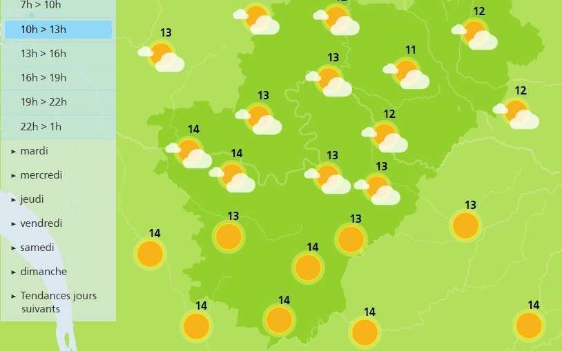 The weather in the Charente will be good despite the clouds