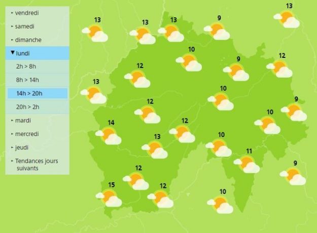 Not a drop in the program of this day in Cantal