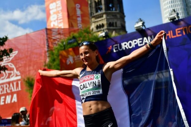 Clemence Calvin, European Vice Champion of Marathon, Berlin, August 12, 2018. 