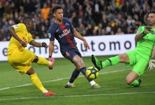 In ligue 1, PSG was beaten by Nantes