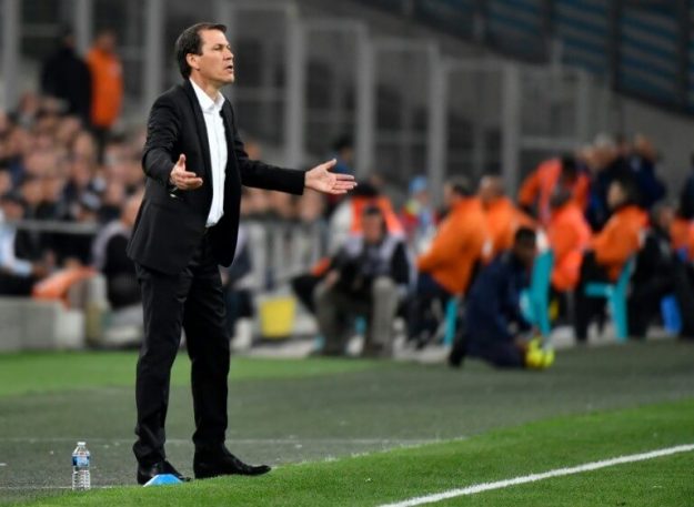 Marseille coach Rudi Garcia in the home defeat by Nantes in the 34th day of L1 on 28 April 2019.