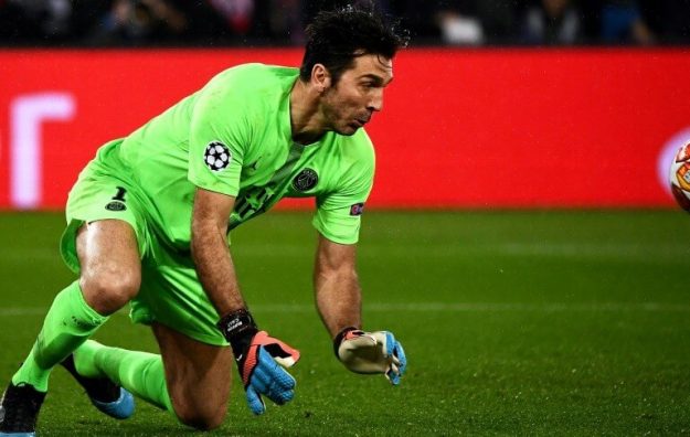 PSG goalkeeper Gianluigi Buffon