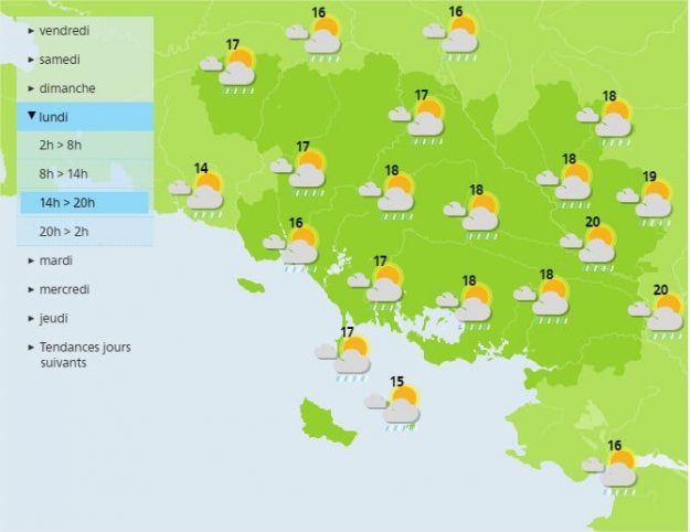 Some showers on Easter Monday in Morbihan