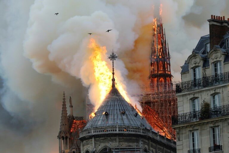 Notre-Dame de Paris on fire, April 15, 2019