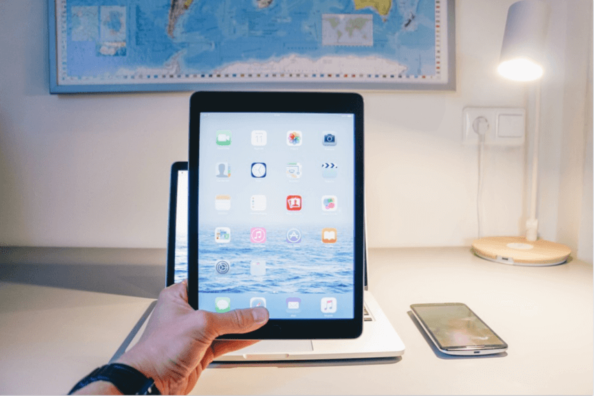 Three year old blocks iPad for 48 years