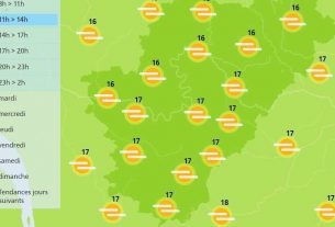 Starting off nice this morning in the Charente, but rain is forecast later