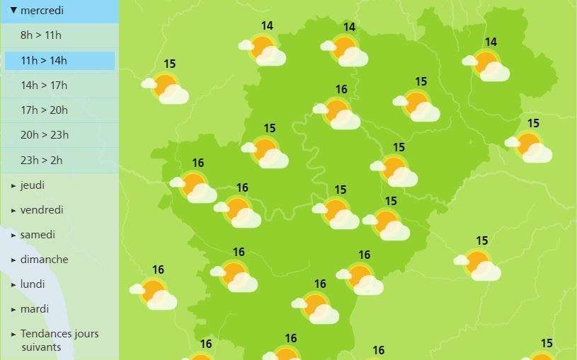 There will be sunshine in the Charente, despite of the clouds