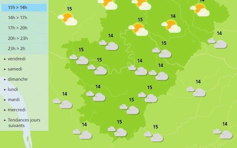 Thunderstorms this afternoon for the Charente