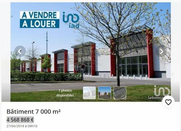 More than 4 million euros, it will be necessary to pay to acquire the Forum Saint-Aubin, located road of Saint-Aubin-of-Castles in Châteaubriant (Loire-Atlantique).