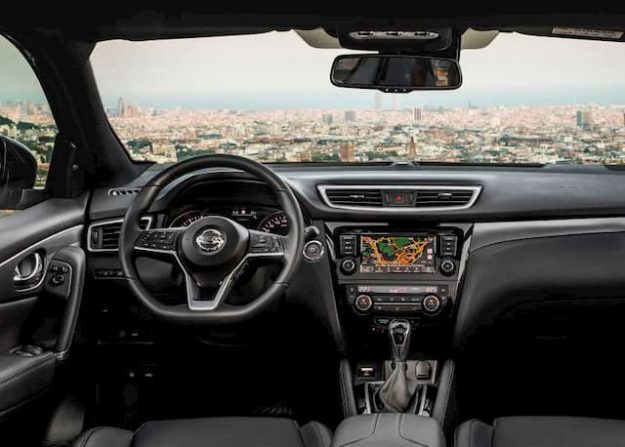 The interior of the Nissan Qashqai