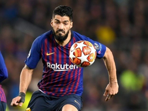 Barça striker Luis Suarez vs. Liverpoool, May 1, 2019 at Camp Nou.