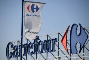 A Carrefour supermarket in Montpellier on March 28, 2019.