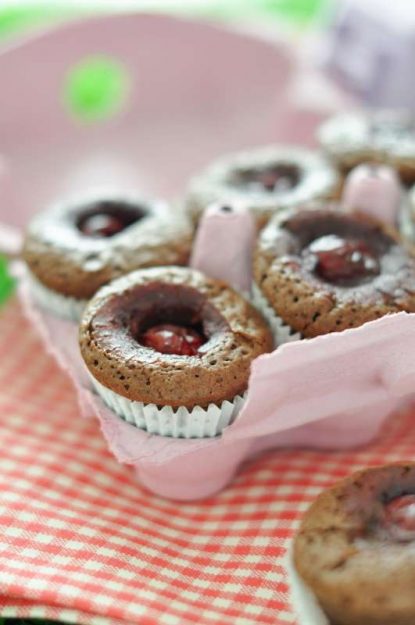 Cherry chocolate mini-muffin 