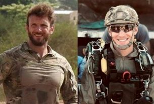 Photo provided by the French Navy on May 10, 2019 by the masters Cédric de Pierrepont (g) and Alain Bertoncello, the two soldiers killed by releasing hostages in Burkina Faso.