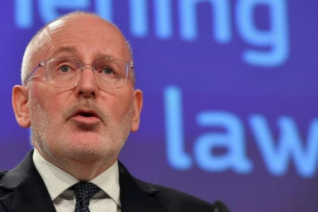 Frans Timmermans, member of the Dutch Labor Party and presidential candidate of the European Commission, on 3 April 2019 in Brussels. 