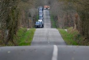 The famous road of chicanes, high place of fight of the zadistes against the airport Notre-Dame-des-Landes. in the Loire-Atlantique