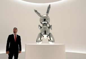 Rabbit by Jeff Koons was sold for 91.1 million dollars at auction