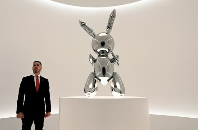 Rabbit by Jeff Koons was sold for 91.1 million dollars at auction