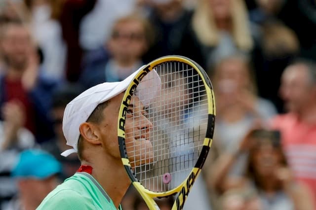 Frenchman Antoine Hoang wins the Spaniard Fernando Verdasco in the second round of Roland-Garros on May 30, 2019 in Paris.