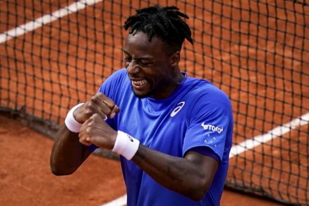 The French Gael Monfils winner of his compatriot Adrian Mannarino in the second round of Roland-Garros, May 30, 2019 in Paris. 