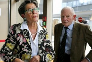 Viviane and Pierre Lambert, Vincent Lambert's parents, at the Reims Court of Appeal on June 9, 2016.