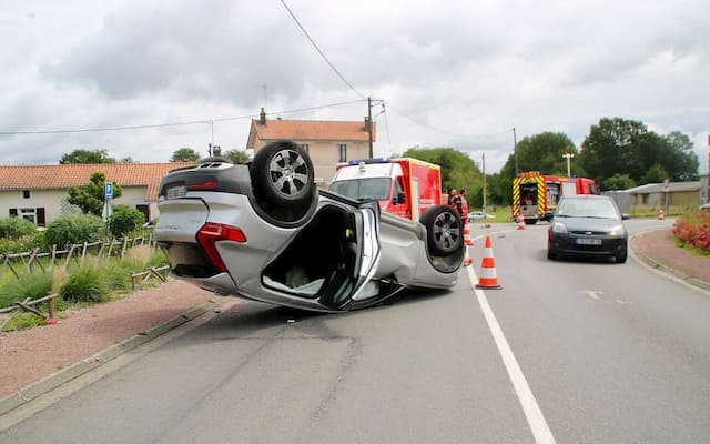 A traffic accident occurred Saturday a little before noon in the town of Roumazières