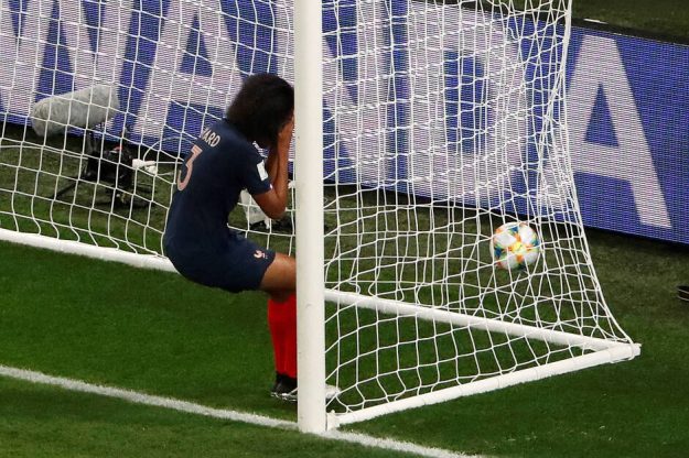 Wendie Renard scores an Own goal in the Womens World Cup Matc against Norway