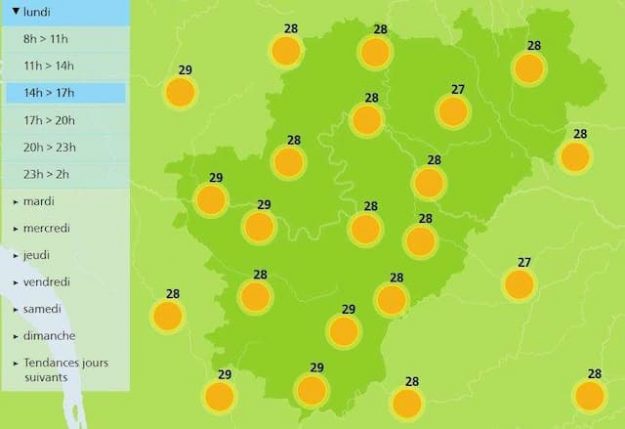 A warm afternoon for the Charente department
