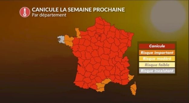 Many departments including Seine-et-Marne will be affected by the heat wave