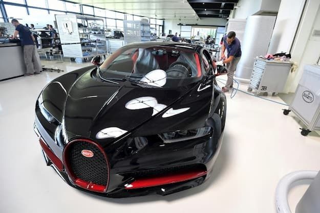 The Veyron, a Bugatti model from the Alsatian workshop in Molsheim, west of Strasbourg, June 5, 2019.