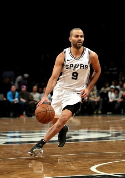 Antonio Spurs player Tony Parker in the Brooklyn Nets match on January 16, 2018.